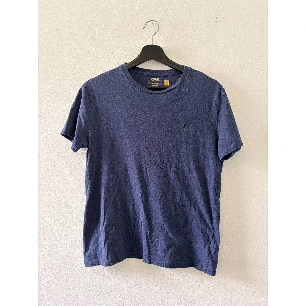 Men's Polo Ralph Lauren Blue Heather T-Shirt Size Small Embroidered Logo